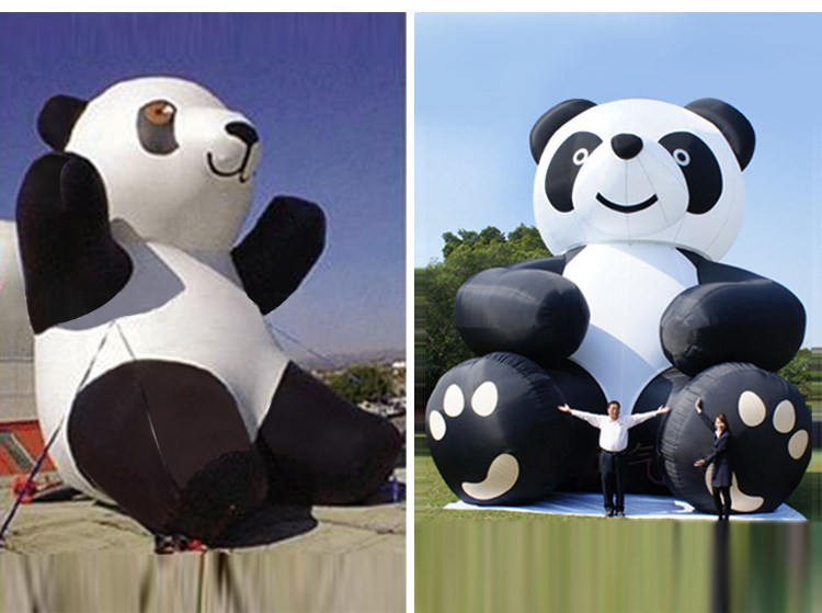 儋州充气熊猫展示